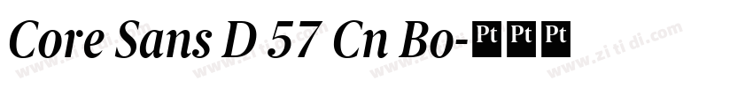 Core Sans D 57 Cn Bo字体转换